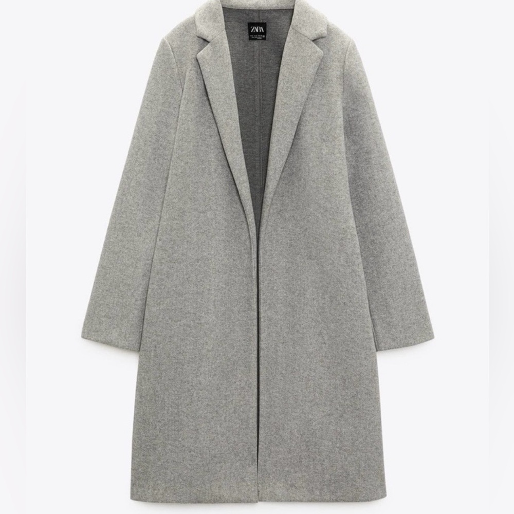 Zara Women's Elegant Gray Trench Coat